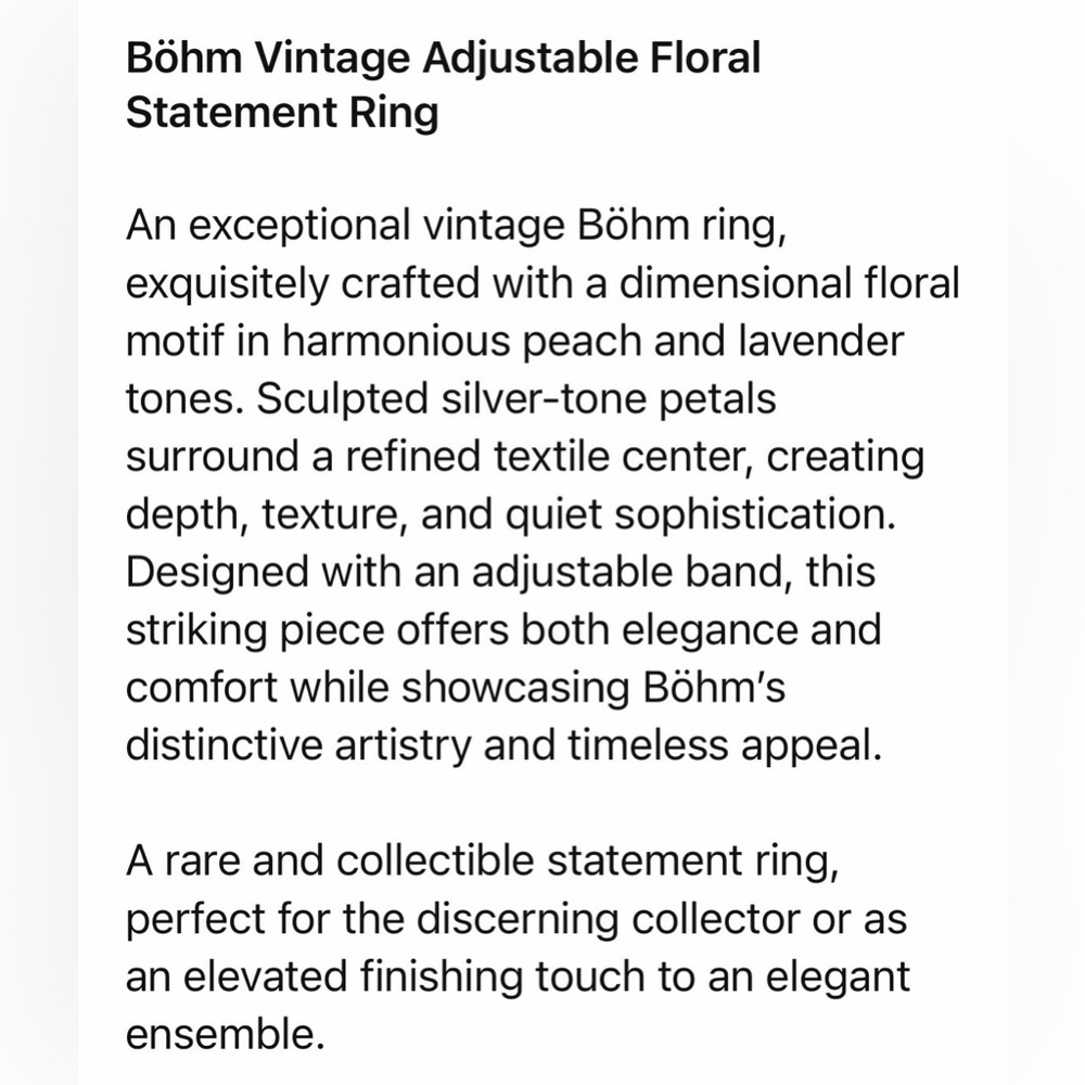 BOHM STATEMENT RING - Picture 2 of 13